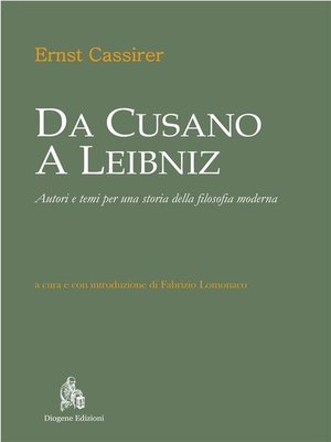 cover image of Da Cusano a Leibniz. Autori e temi per una storia della filosofia moderna